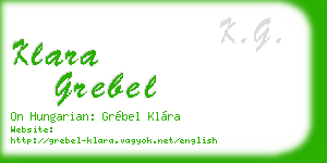 klara grebel business card